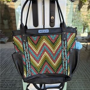 Multicolor Chevron Tote Bag